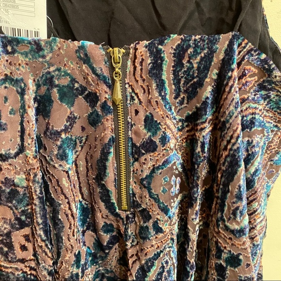 Ecote Burnout Velvet Mini Frock Dress NWT - Picture 5 of 8